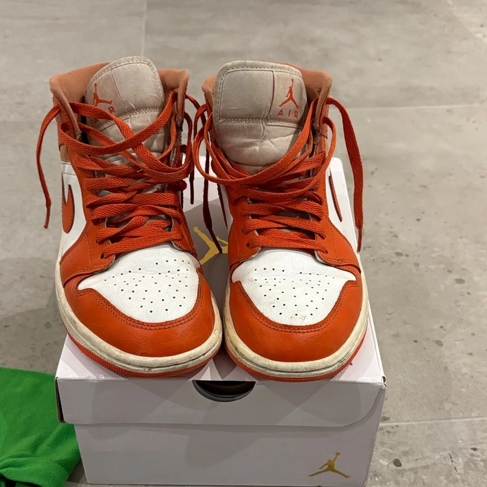Jordan Summit White and Cosmic Clay Sneakers - Picture 4 of 7